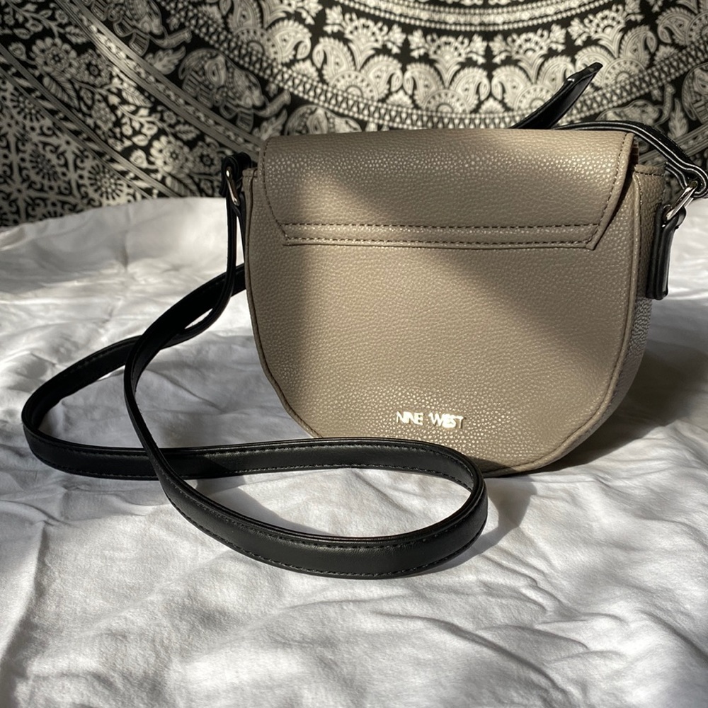 Nine West gray and black purse.